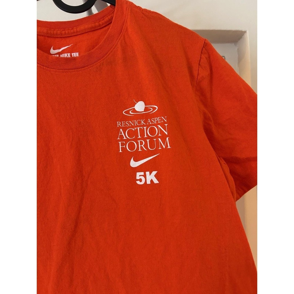 Nike Mens T-Shirt Medium Athletic Cut Resnick Aspen Action Forum 5K - Picture 5 of 7